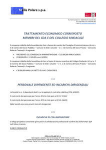 Comunicazione ai sensi Delibera ANAC n 8 2015