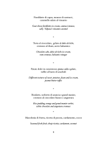 I nostri dolci - Osteria Volpaia