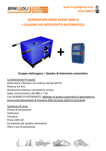 Catalogo noleggio Generatori di corrente