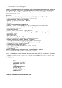 Corso gratuito Comunicazione aziendale integrata