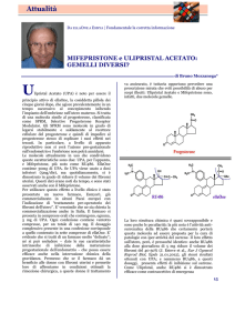 MIFEPRISTONE e ULIPRISTAL ACETATO