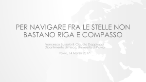 per navigare fra le stelle non bastano riga e compasso