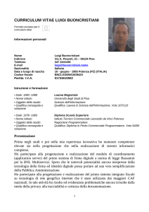 curriculum vitae luigi buoncristiani