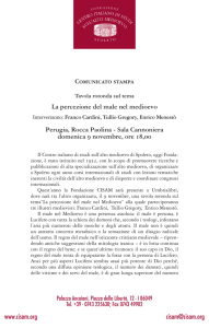 Tavola rotonda sul tema La percezione del male nel medioevo