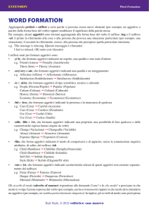 word formation - Editrice San Marco