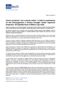 Cancro al polmone “non a piccole cellule”