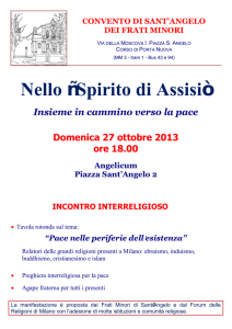 Nello “Spirito di Assisi”