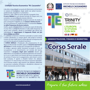 Brochure corso serale - IISS Fermi-Nervi-Cassandro