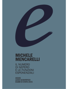 il numero di nepero - Università degli Studi di Perugia