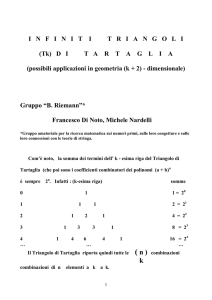 INFINITI TRIANGOLI _Tk_ DI TARTAGLIA