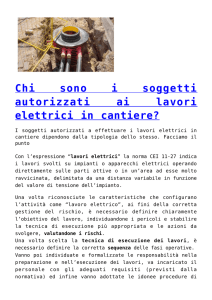 Chi sono i soggetti autorizzati ai lavori elettrici in