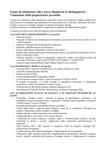 Bioingegneria - UniPV Ingegneria