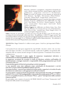 BEPPE FRATTAROLI Musicista, cantautore e arrangiatore