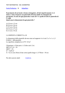 TEST MATEMATICA SEZ. GEOMETRIA Fonte Profamico