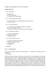 Origini ed evoluzione del carcere moderno, di Tommaso Buracchi