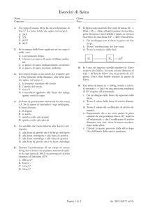 Esercizi di fisica