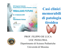 Casi clinici memorabili di patologia tiroidea