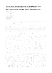 STIMOLAZIONE ELETTRICA FUNZIONALE (FES) E