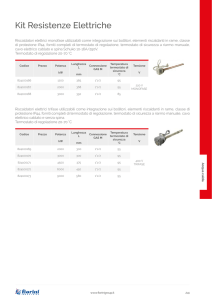 Kit Resistenze Elettriche
