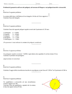 Problemi di geometria sull`area dei poligoni, sul teorema di Pitagora