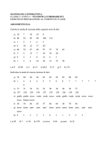 matematica interattiva classe 2 \ unità 5 – statistica e probabilità