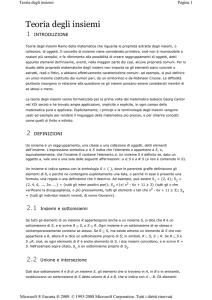 Teoria degli insiemi