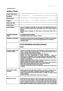 Curriculum vitae - Comune di Cagliari