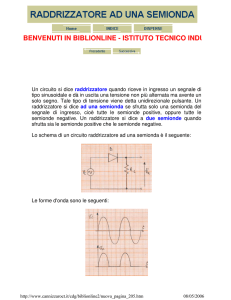 RADDRIZZATORE AD UNA SEMIONDA