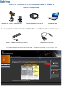 comandare telescopio da pc