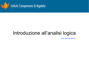 intro analisi logica
