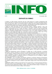 ESOFAGITE DA FARMACI