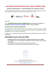 last minute neuroni specchio, ipnosi, criminologia