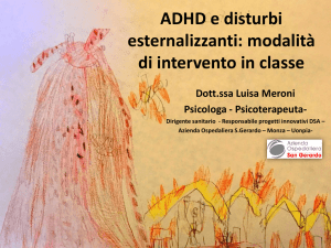 ADHD e disturbi esternalizzanti: modalità di intervento in classe