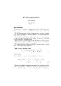 Formule di prostaferesi