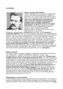 “Lux ab Oriente”: il contributo dell`Oriente nell`età di Hegel