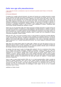 Dalla new age alla pseudoscienza