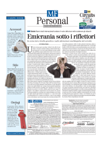 Emicrania sotto i riflettori
