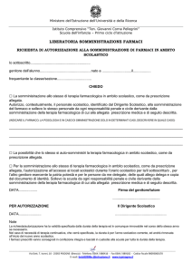 liberatoria somministrazione farmaci
