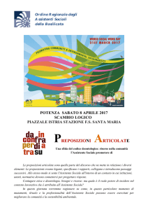 preposizioni articolate - Ordine degli Assistenti Sociali della Basilicata