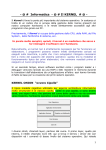 Il KERNEL - ITP Francesco BENIGNETTI