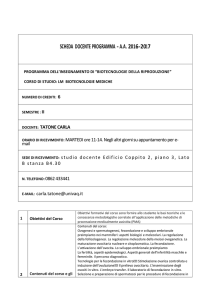 Tatone Carla - Biotecnologie della Riproduzione