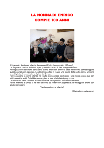 LA NONNA DI ENRICO COMPIE 100 ANNI