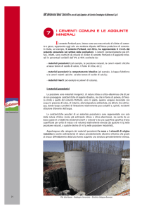 i cementi comuni e le aggiunte minerali