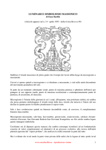 luminari e simbolismo massonico