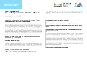 Cibo e innovazione