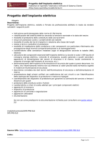 Progetto dell`impianto elettrico - Sportello Telematico Unificato di