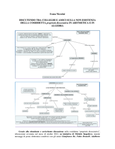DISCUTENDO TRA COLLEGHI E AMICI SULLA NON ESISTENZA
