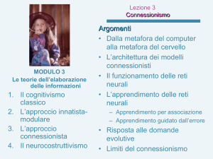 MODULO 3 Le teorie dell`elaborazione delle informazioni