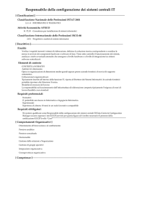 Responsabile della configurazione dei sistemi centrali IT