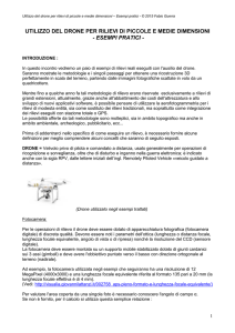Guida completa al rilievo con Drone